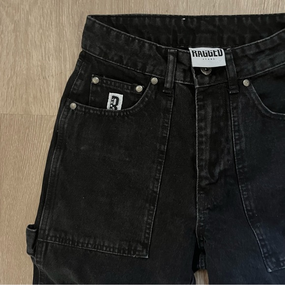 The Ragged Priest Black Cargo Jeans - Picture 3 of 7
